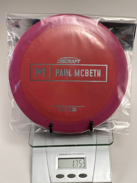 Discraft ESP Prototype Zeus Distance Driver, Red/Purple, Paul McBeth Stamp 175g