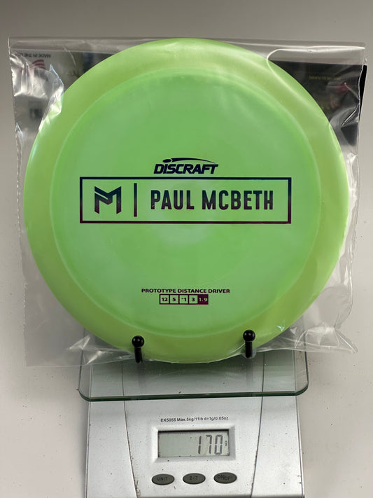 Discraft ESP Prototype Zeus Distance Driver, Paul McBeth Box Stamp (170g)