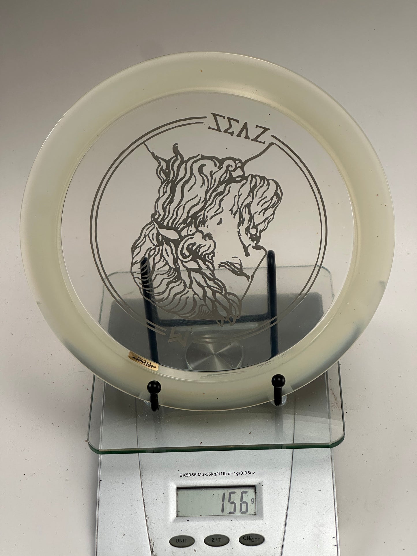Discraft Z Glo Zeus Distance Driver (156g) – Clear Glow Rim