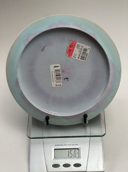 Discraft ESP Zeus Distance Driver, Light Blue Swirl, Blue Holo Claw Stamp, 157g