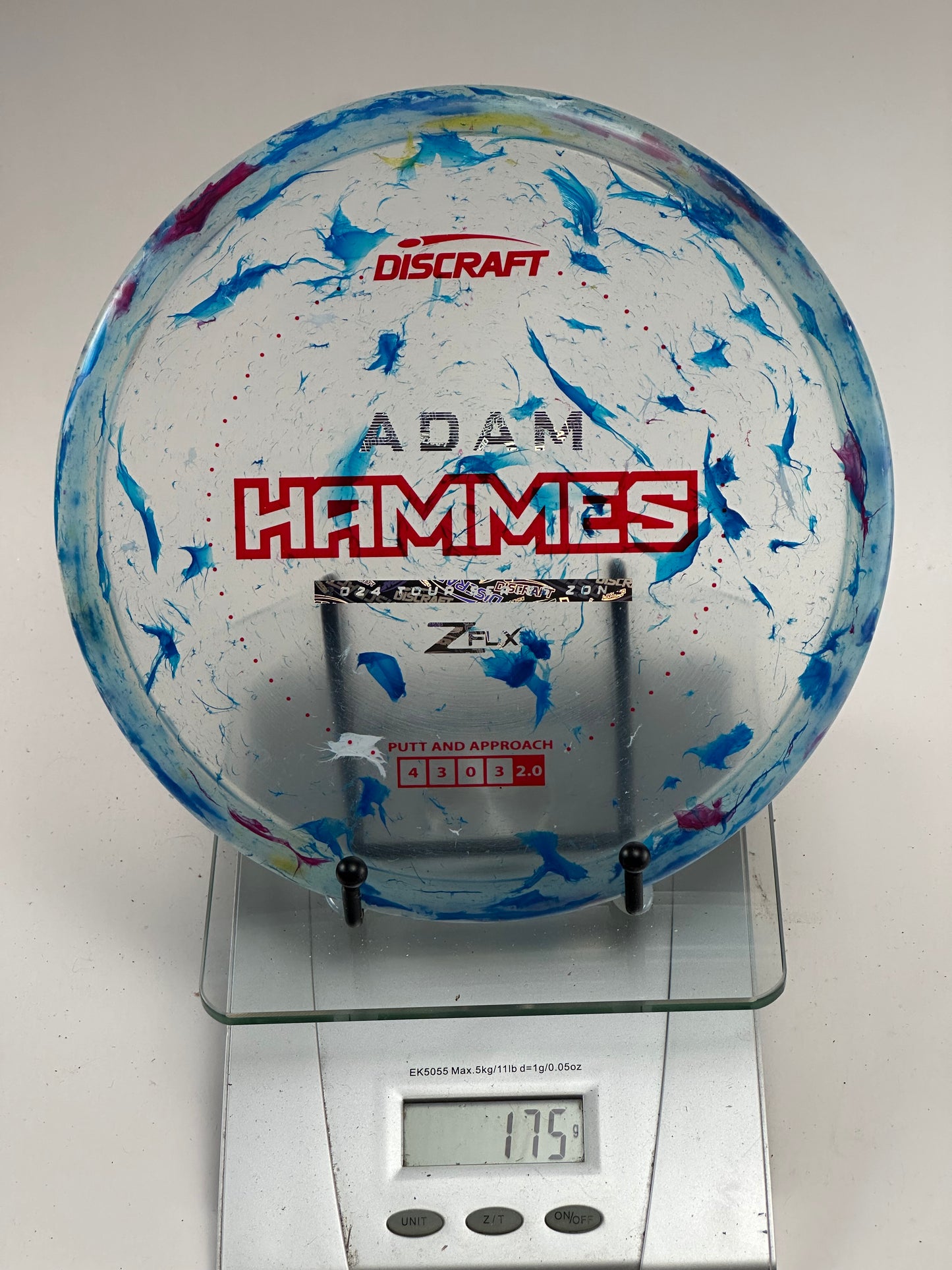 Discraft Zone Z Swirl FLX Adam Hammes Tour Series (Blue/Pink Swirl)