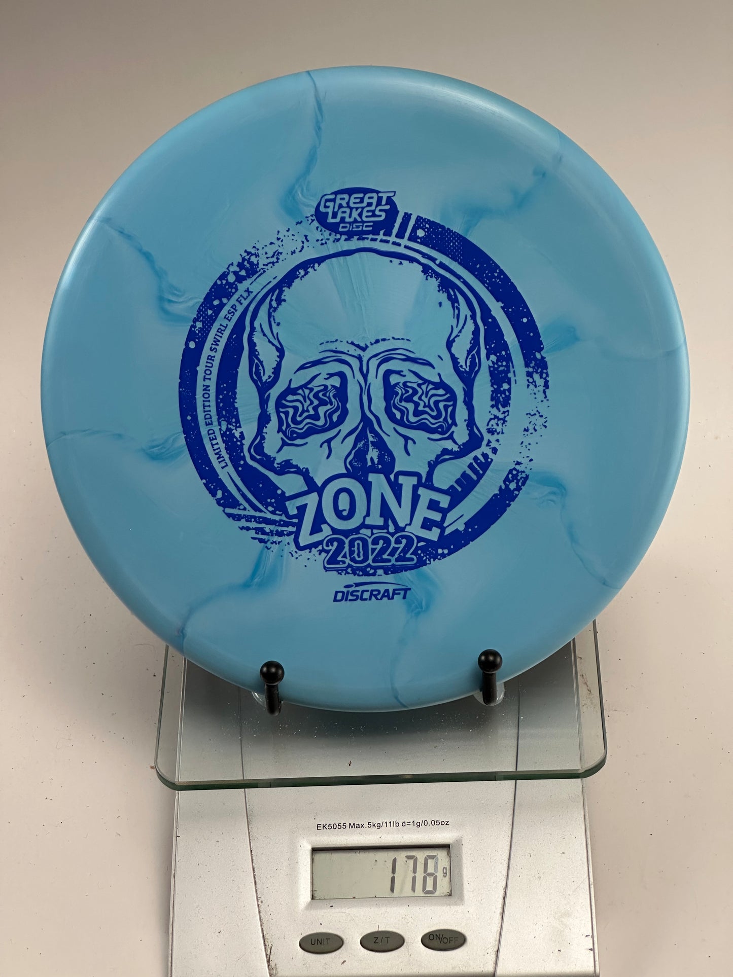 Discraft Zone Z Swirl ESP FLX (Great Lakes Disc 2022) Blue Swirl 178g