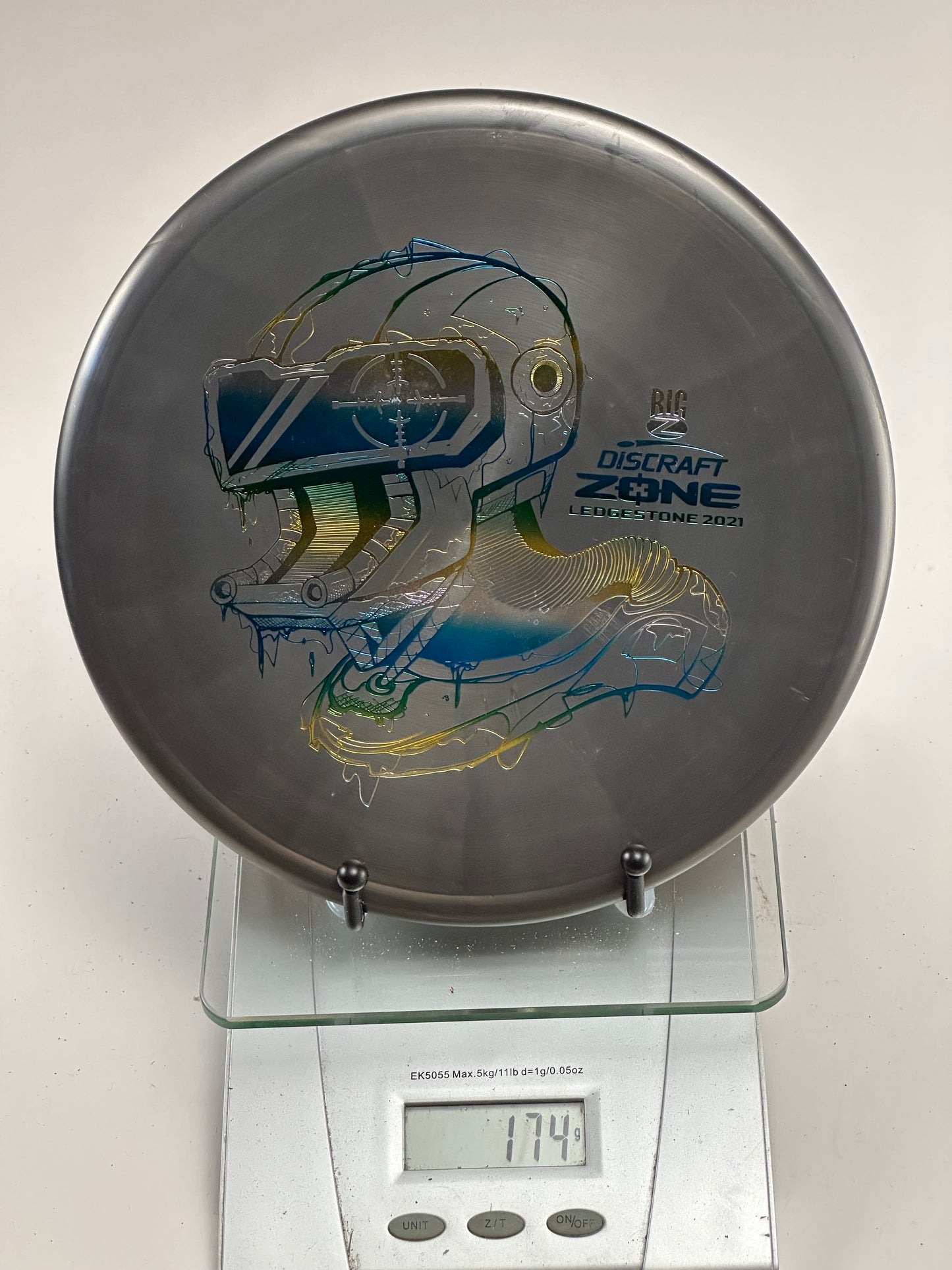 Discraft Z Zone Ledgestone 2021 Robot Stamp (174g) Smoky Transparent
