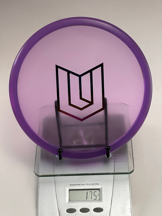 Discraft Z Zone – Transparent Purple w/ Custom Geometric Stamp