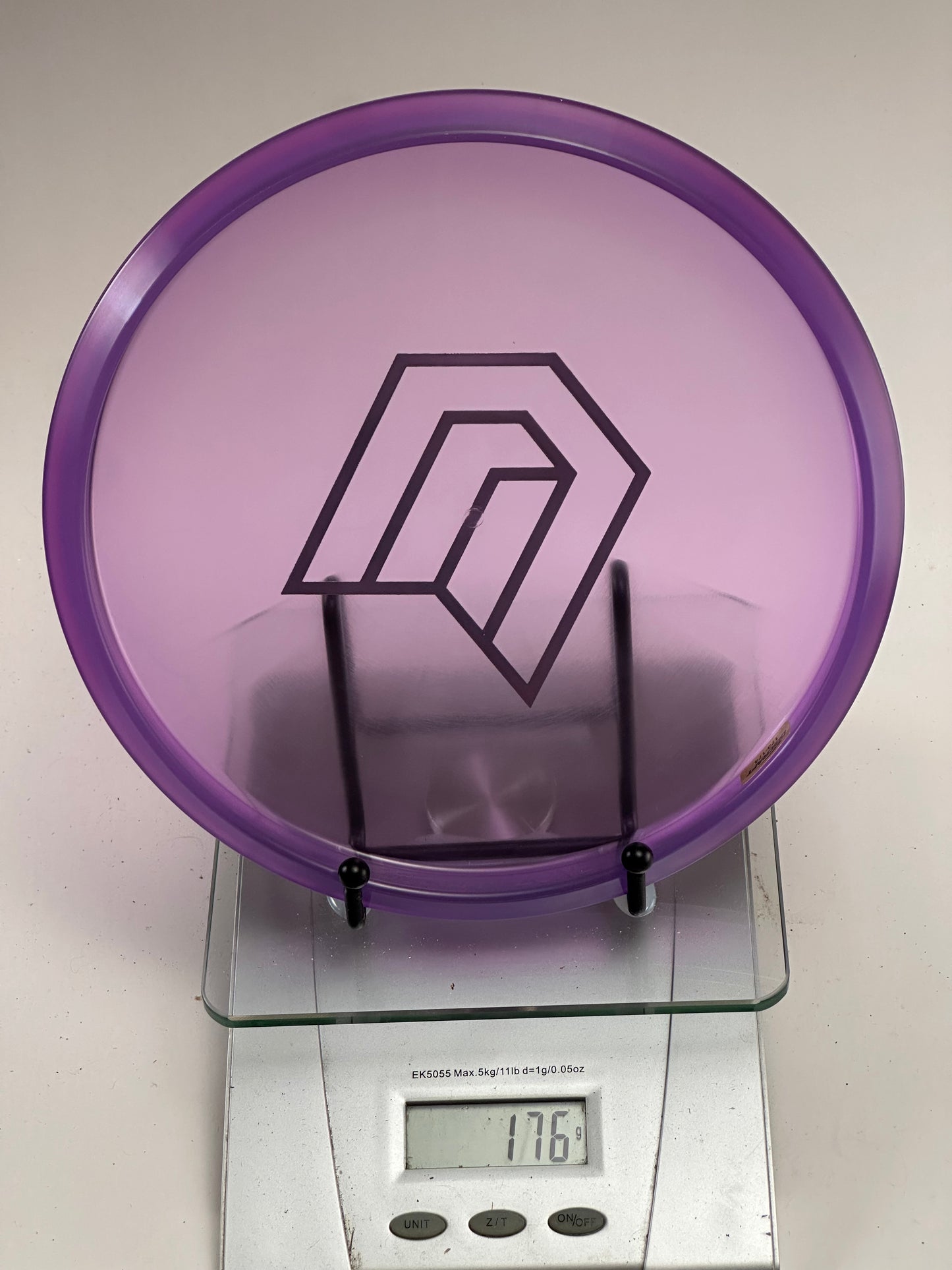 Discraft Z Zone – Transparent Purple w/ Custom Geometric Stamp