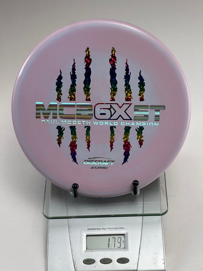 Discraft ESP Swirl Zone MCB6X Commemorative Foil Stamp (Pink Swirl)