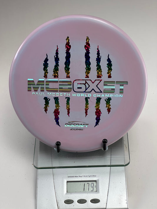 Discraft ESP Swirl Zone MCB6X Commemorative Foil Stamp (Pink Swirl)