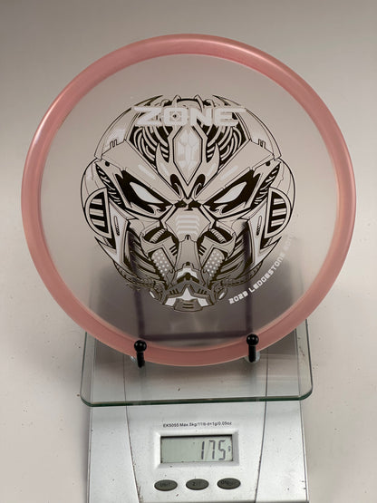 Discraft Z Zone 2022 Ledgestone Robot Stamp | Clear w/ Pink Rim