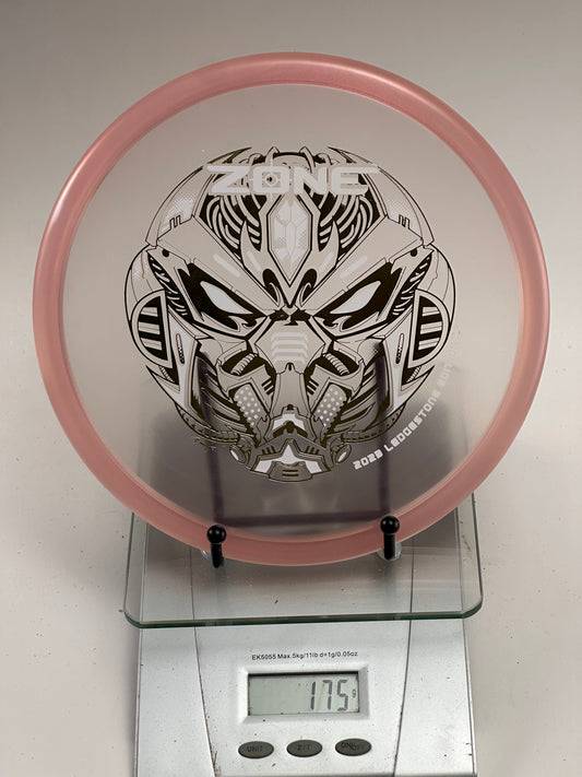 Discraft Z Zone 2022 Ledgestone Robot Stamp | Clear w/ Pink Rim