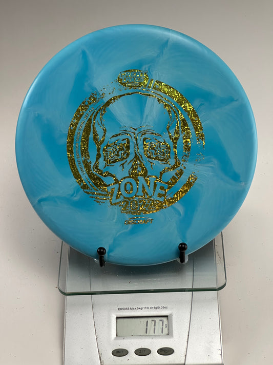 Discraft Zone ESP Swirl 2022 Great Lakes Tour Skull Stamp