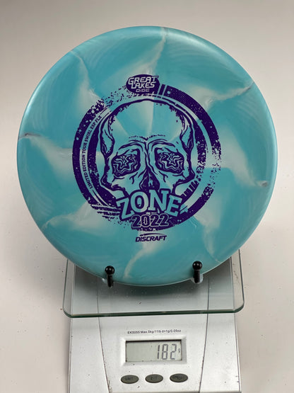 Discraft ESP Swirl Zone 2022 Great Lakes Tour Skull Stamp
