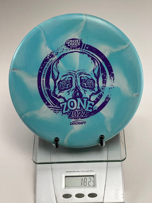Discraft ESP Swirl Zone 2022 Great Lakes Tour Skull Stamp