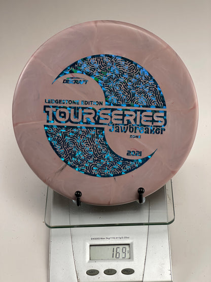 Discraft Jawbreaker Zone 2021 Ledgestone Tour Series – Pink Swirl, Blue Foil