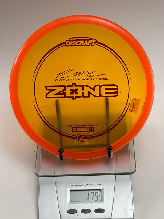 Discraft Z Zone Paul McBeth 5x Stamp - Transparent Orange