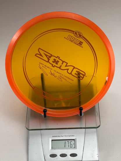 Discraft Zone Z (Paul McBeth 5x) Transparent Yellow w/ Orange Rim 176g