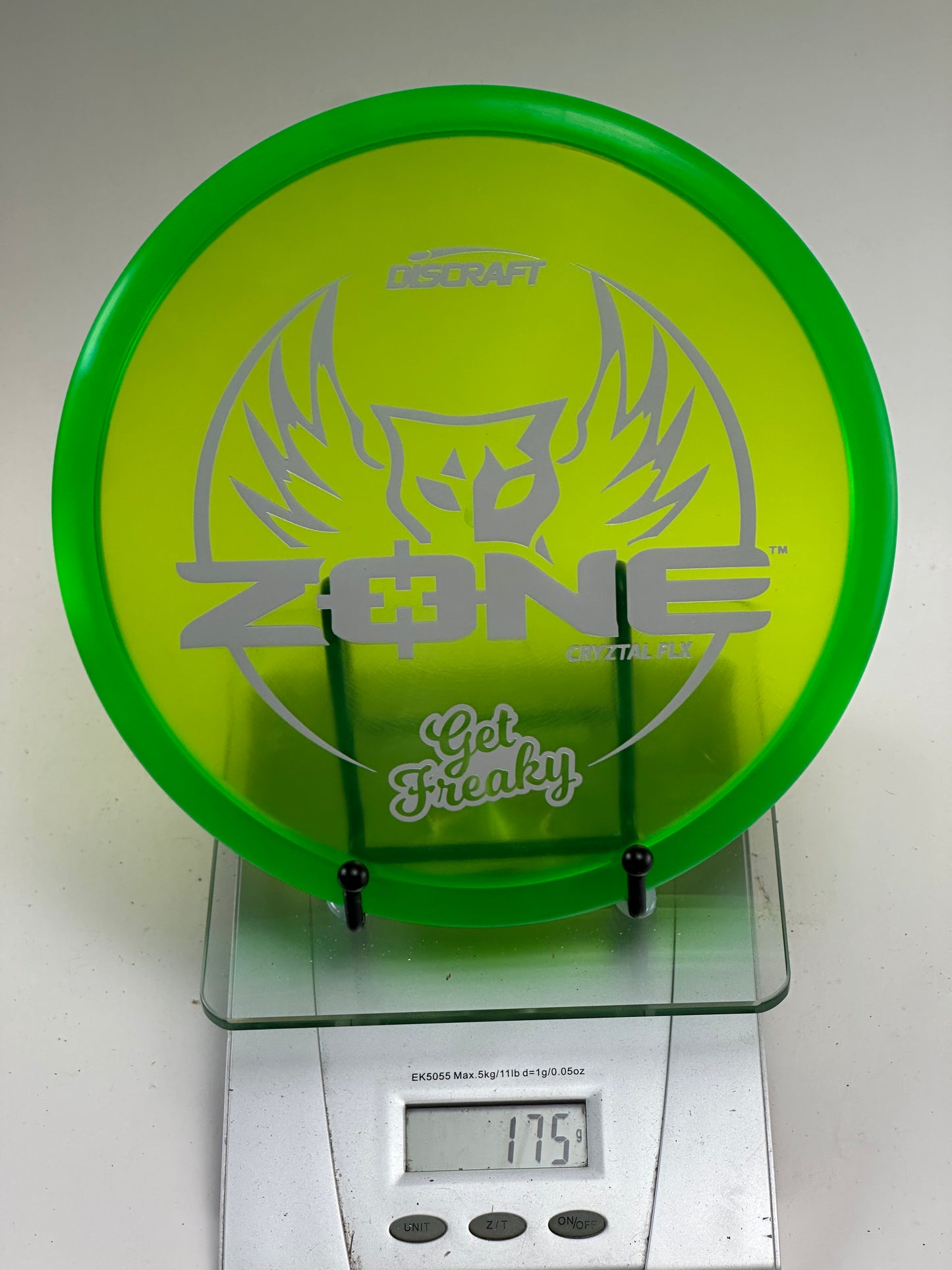 Discraft Zone Cryztal FLX “Get Freaky” – Transparent Yellow-Green