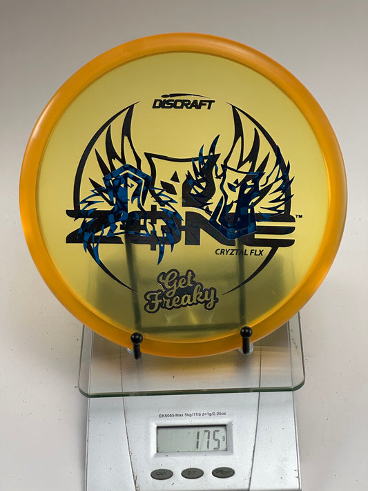 Discraft Zone Cryztal FLX Get Freaky - Transparent Yellow/Orange Rim