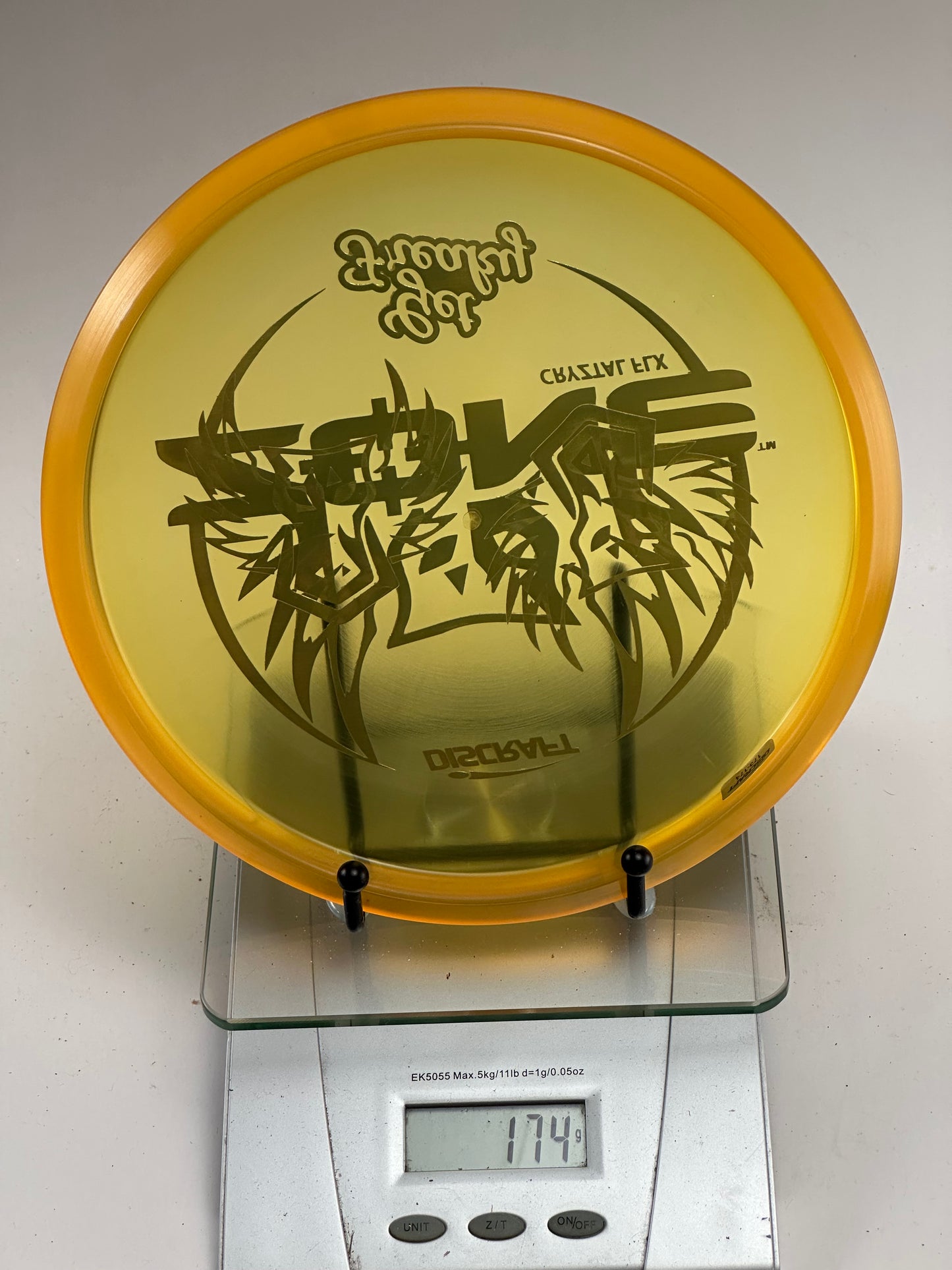Discraft Zone Cryztal FLX Get Freaky - Transparent Yellow/Orange Rim