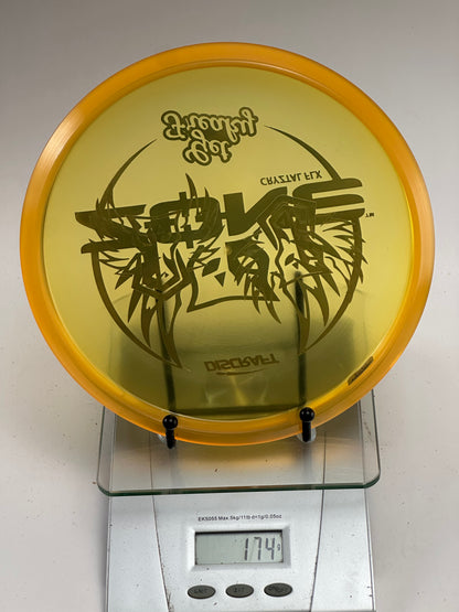 Discraft Zone Cryztal FLX Get Freaky - Transparent Yellow/Orange Rim