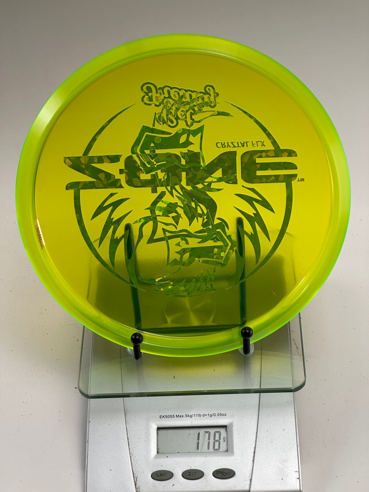 Discraft Cryztal FLX Zone “Get Freaky” (Transparent Yellow-Green)