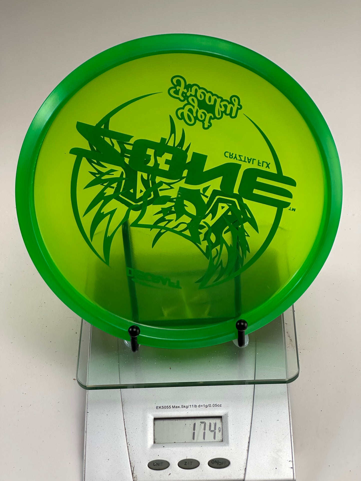 Discraft Zone Cryztal FLX Get Freaky – Transparent Green Approach Disc
