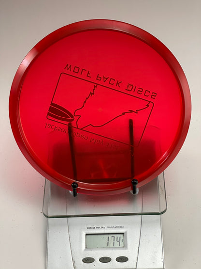 Discraft Zone Z Line Transparent Red, Jackson Open 2021 Wolf Pack Stamp