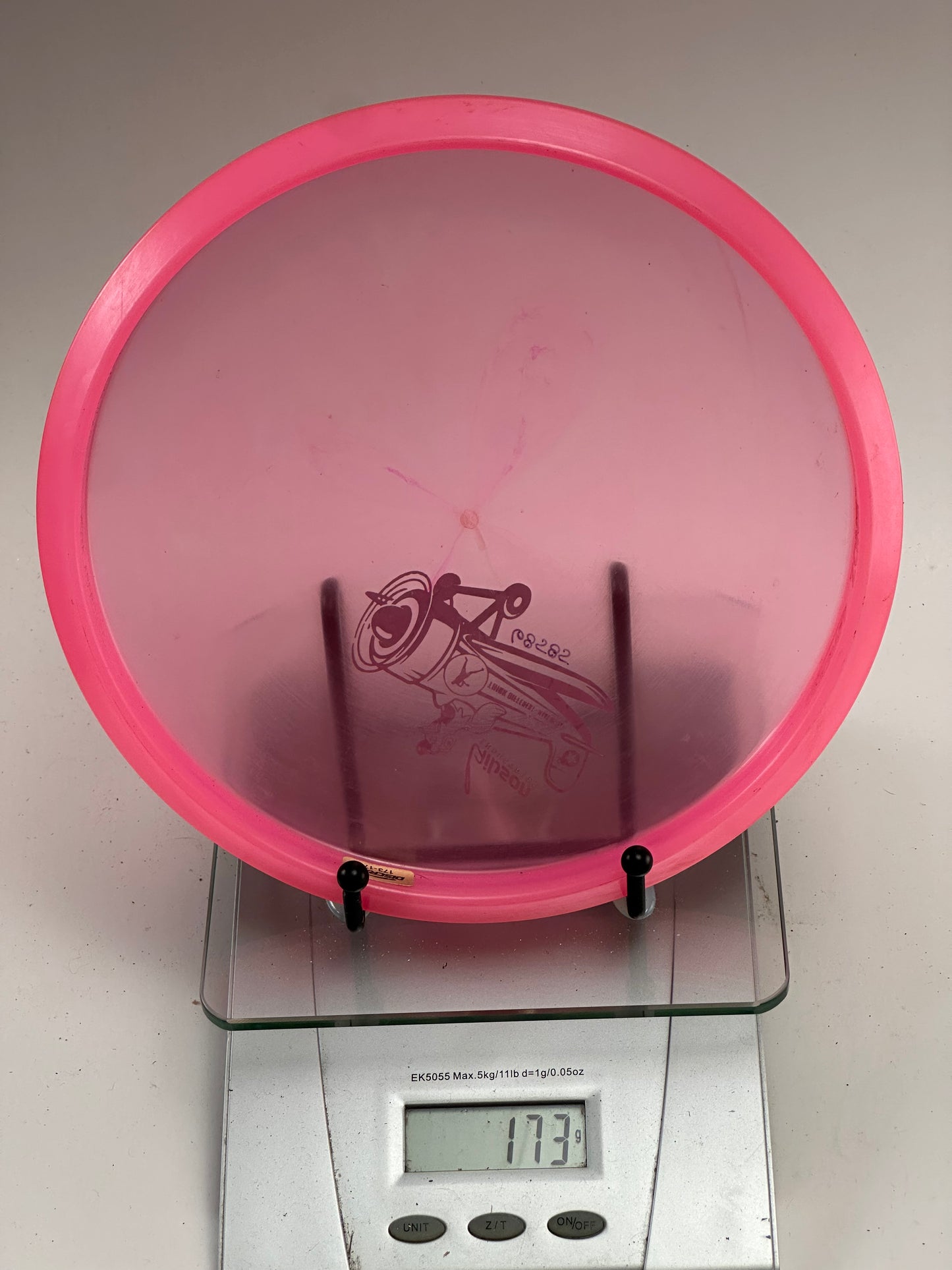 Discraft CryZtal FLX Zone – Transparent Pink – Gibson Industries Stamp