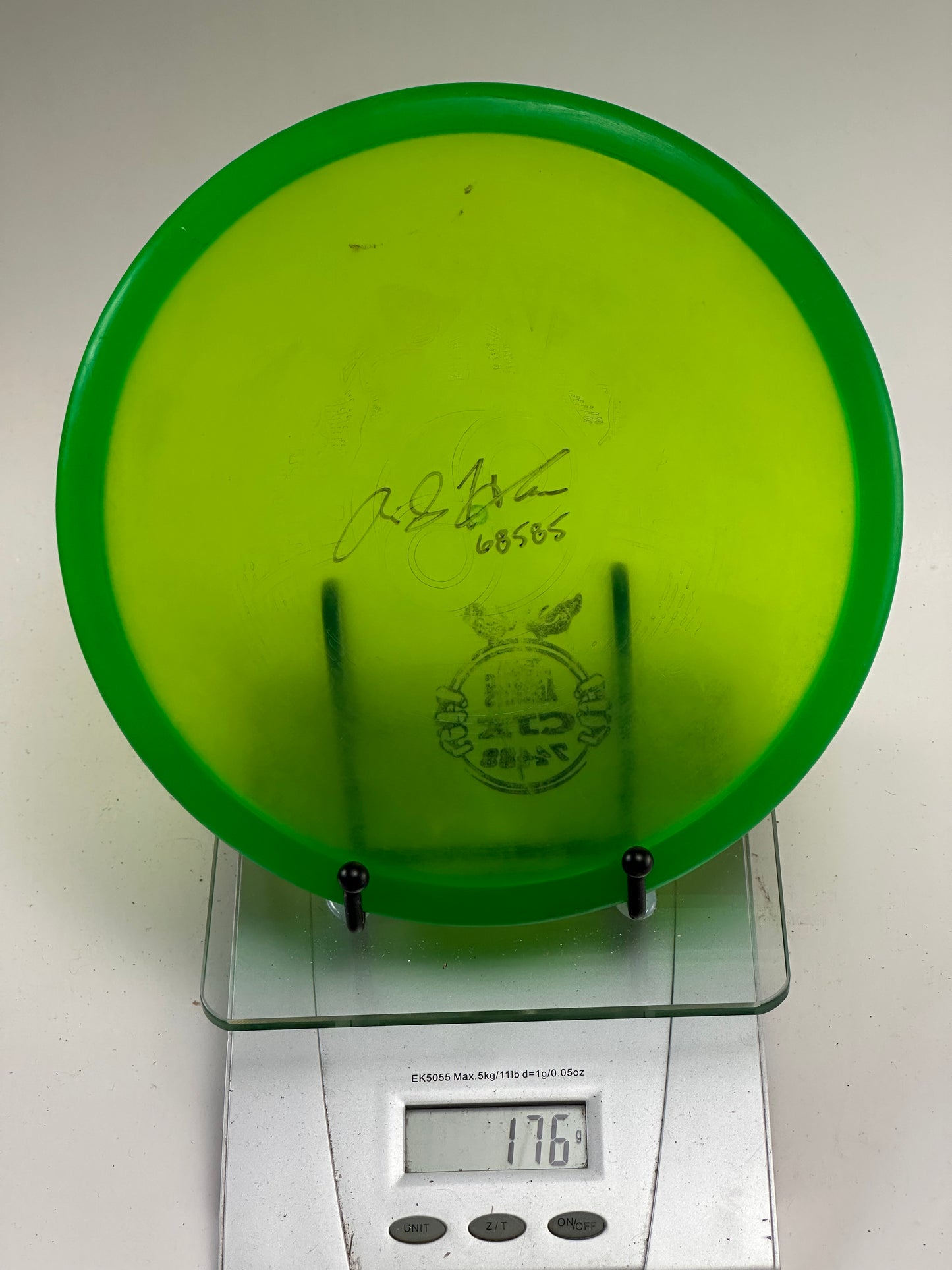 Discraft Z Line Zone Approach Disc - Transparent Green - Tour Series Style Stamp