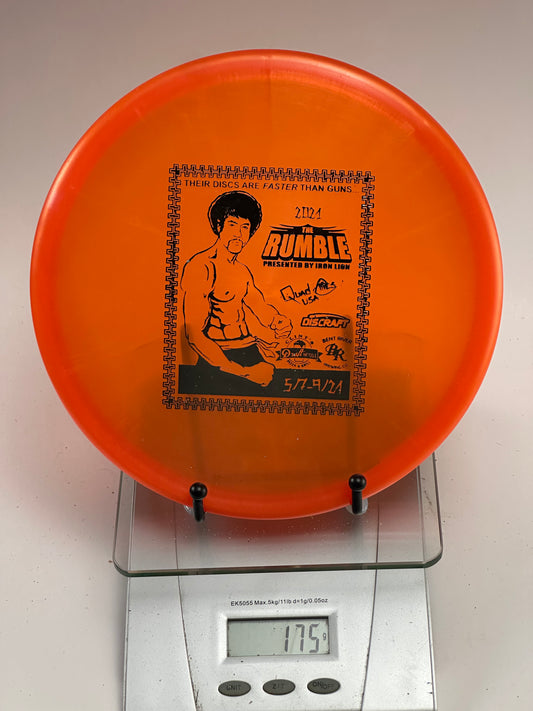 Discraft Z Line Zone — The Rumble 2024 Iron Lion Stamp (Trans Orange)
