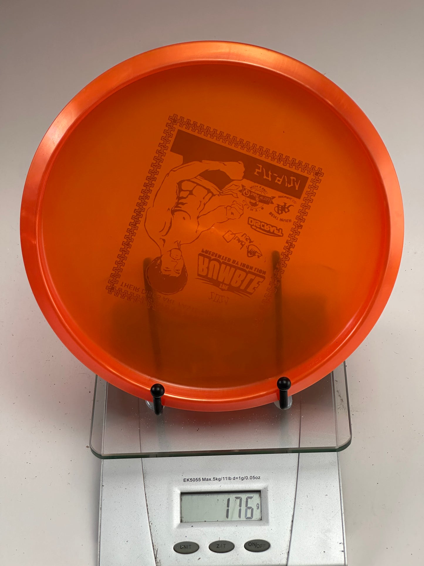 Discraft Z Line Zone — The Rumble 2024 Iron Lion Stamp (Trans Orange)