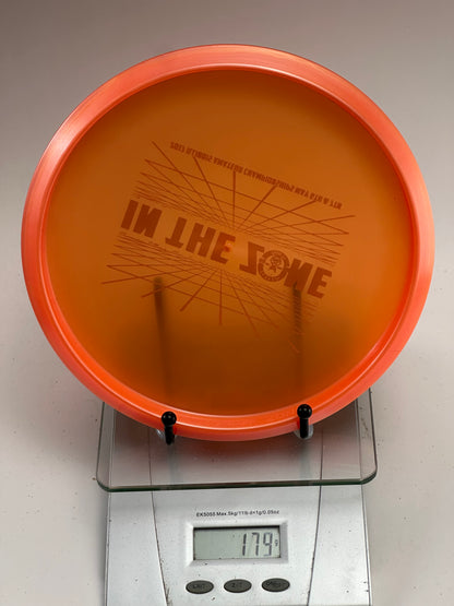 Discraft Zone Z Line Orange Transparent 2017 Illinois Am Champs Stamp