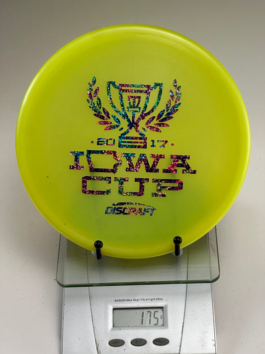 Discraft Zone Z Line Iowa Cup 2017 Event Stamp (Transparent Yellow)