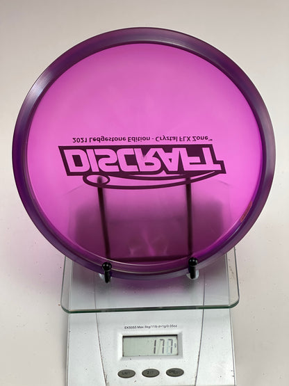 Discraft Cryztal FLX Zone (2021 Ledgestone) Transparent Purple