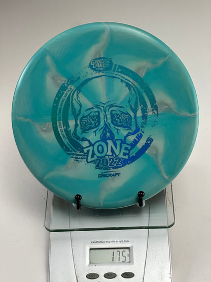 Discraft Zone ESP FLX Swirl (2022 Great Lakes Open) Blue/White