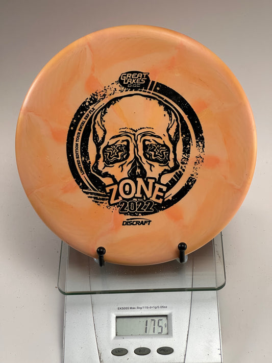 Discraft Zone ESP FLX 2022 Great Lakes Open Swirly Orange/Peach
