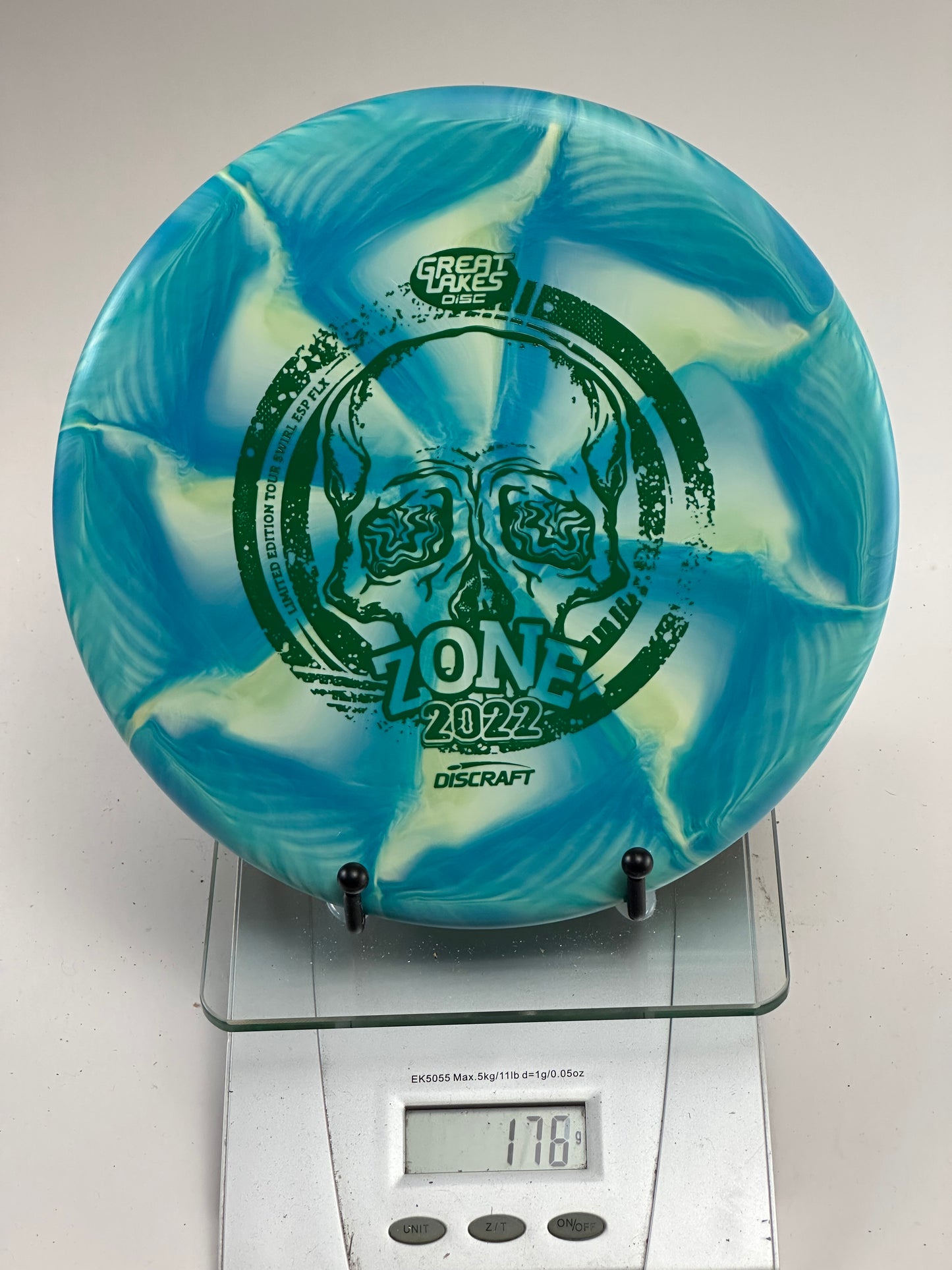 Discraft Zone ESP FLX 2022 Great Lakes Open Swirl Blue/Cream