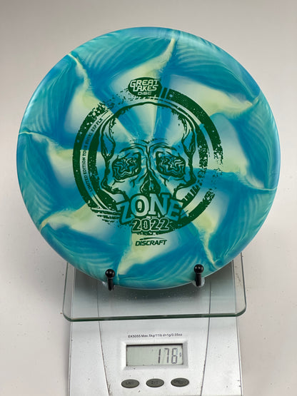 Discraft Zone ESP FLX 2022 Great Lakes Open Swirl Blue/Cream