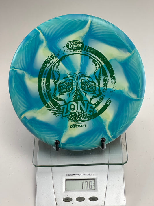 Discraft Zone ESP FLX 2022 Great Lakes Open Swirl Blue/Cream