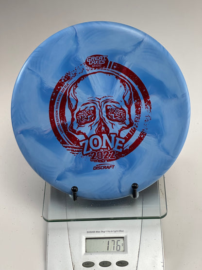 Discraft Zone ESP FLX (2022 Great Lakes Open) Blue Swirl