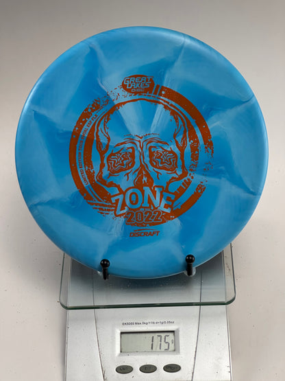 Discraft Zone ESP FLX 2022 Great Lakes Open Swirly Blue Approach Disc