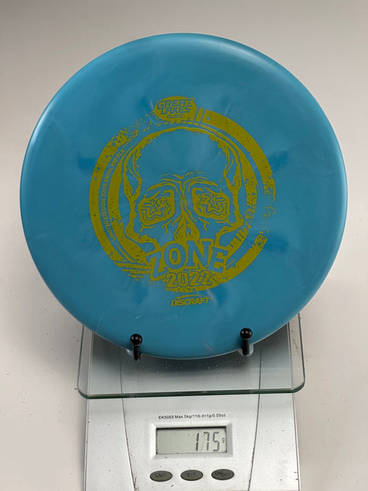 Discraft Zone ESP FLX 2022 Great Lakes Open Swirly Blue