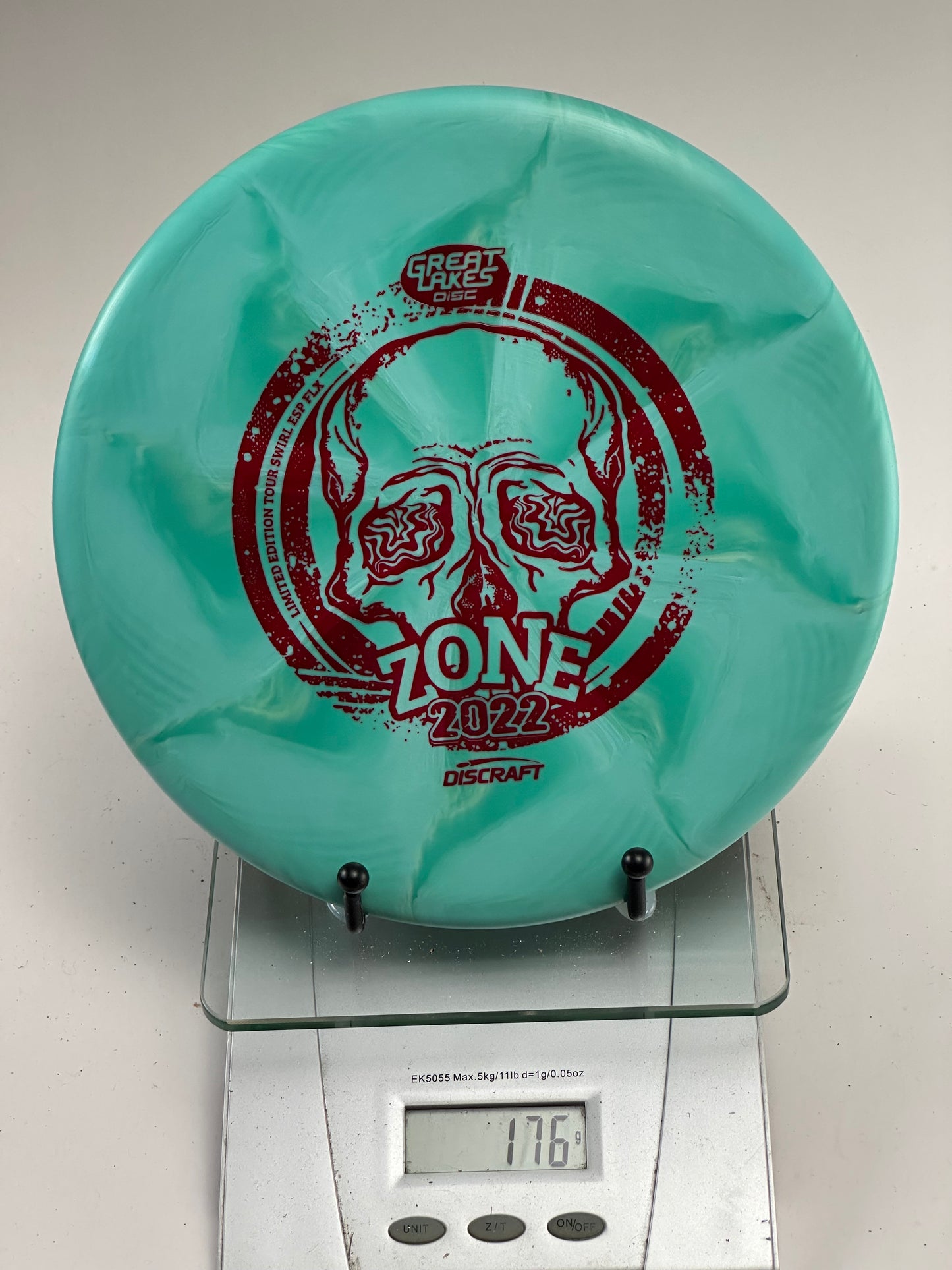 Discraft Zone ESP FLX Tour Swirl (2022 Great Lakes Open) Teal