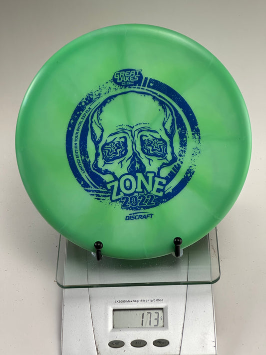 Discraft Zone ESP FLX 2022 Great Lakes Open Limited Edition - Green Swirl