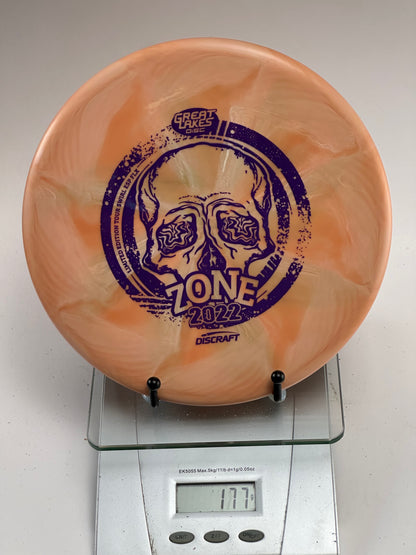 Discraft Zone ESP FLX Swirl (2022 Great Lakes Open) Peach/White