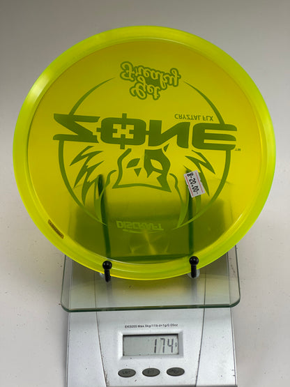 Discraft Zone CryZtal FLX "Get Freaky" Transparent Yellow 174g