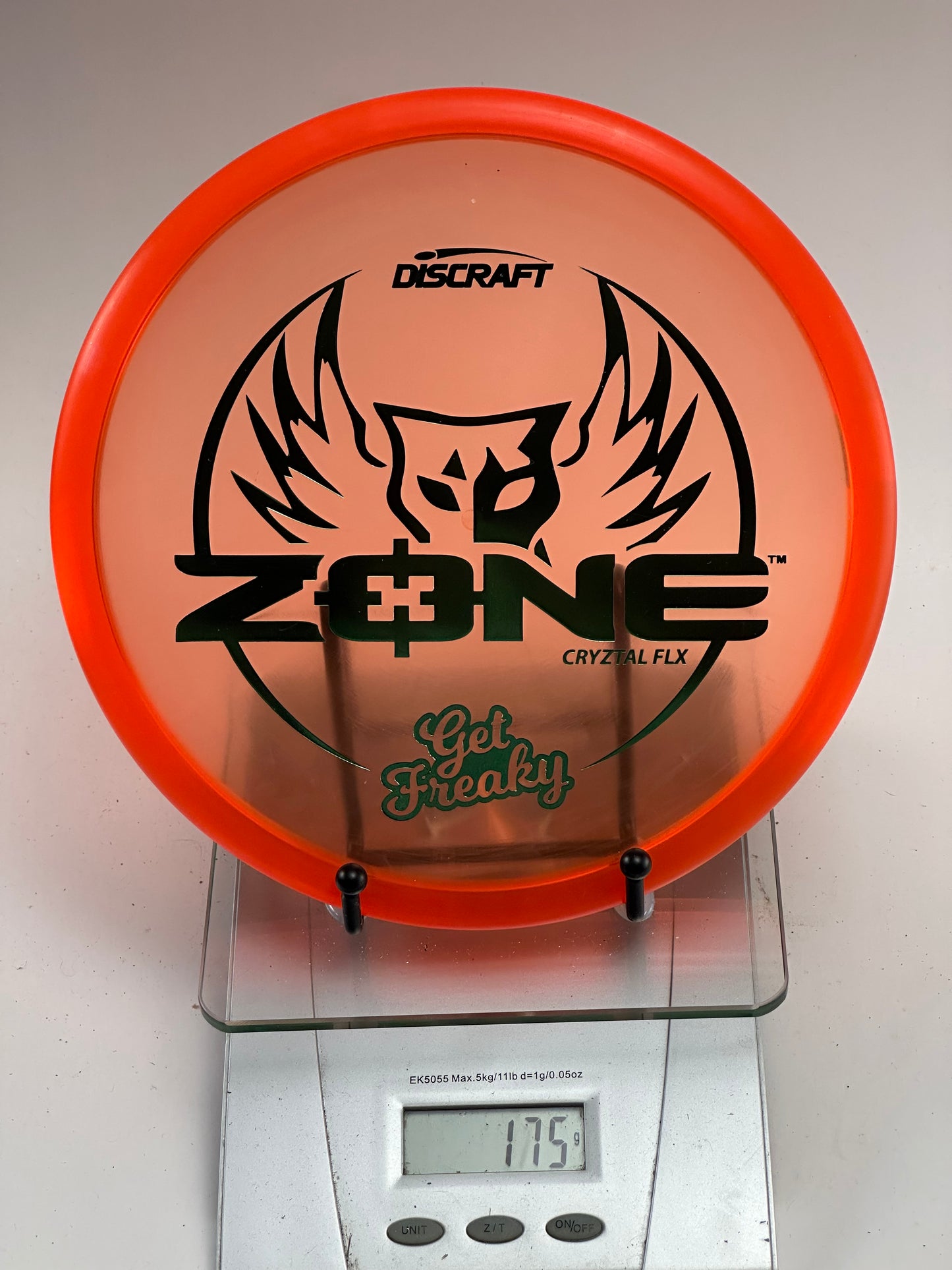 Discraft Zone CryZtal FLX "Get Freaky" (Transparent Orange)