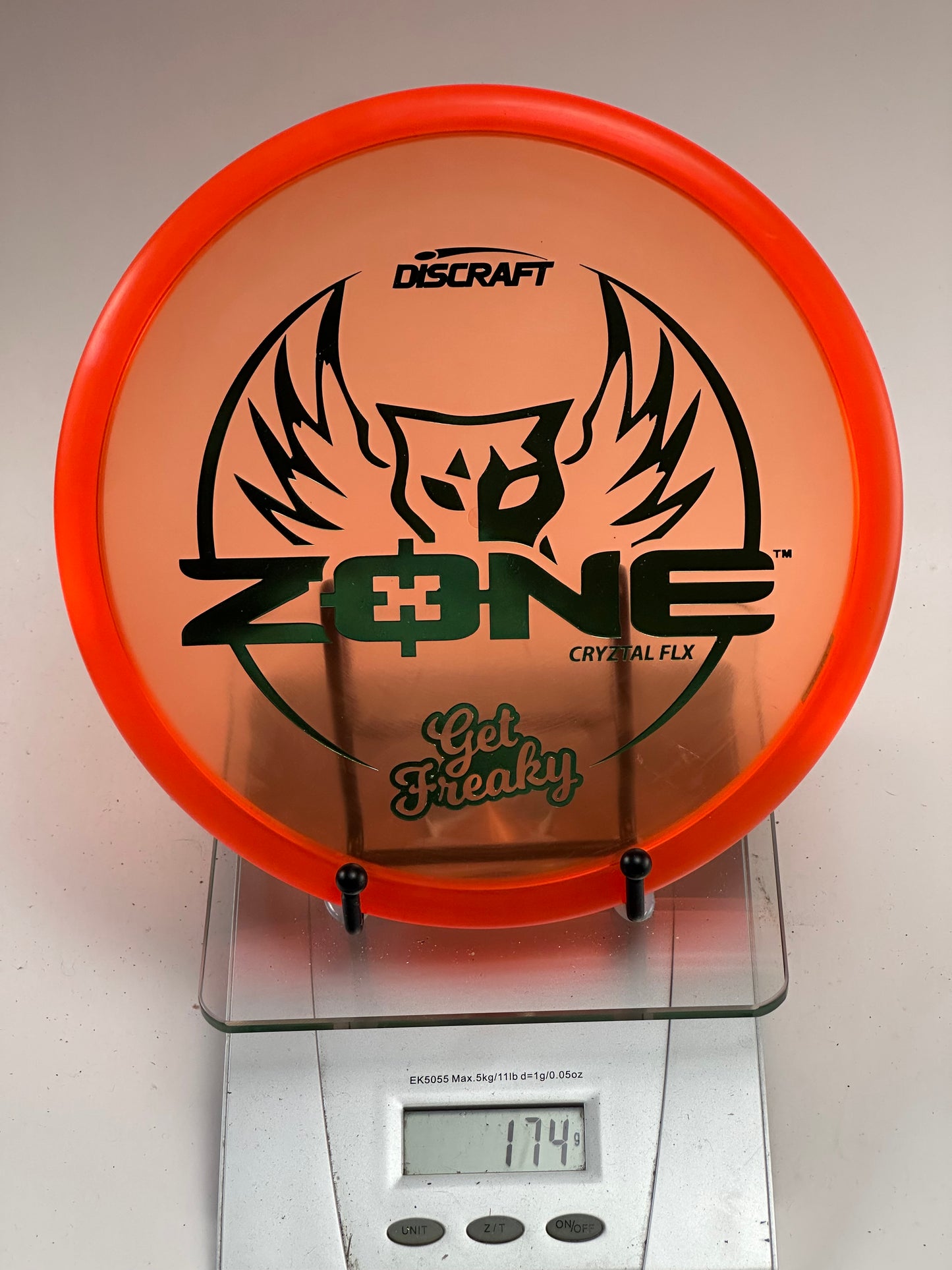 Discraft Zone CryZtal FLX “Get Freaky” – Transparent Orange