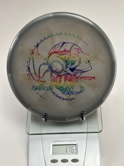 Discraft Zone Z Swirl (Ledgestone 2023) Grey Swirl Robot Rainbow Foil 176g