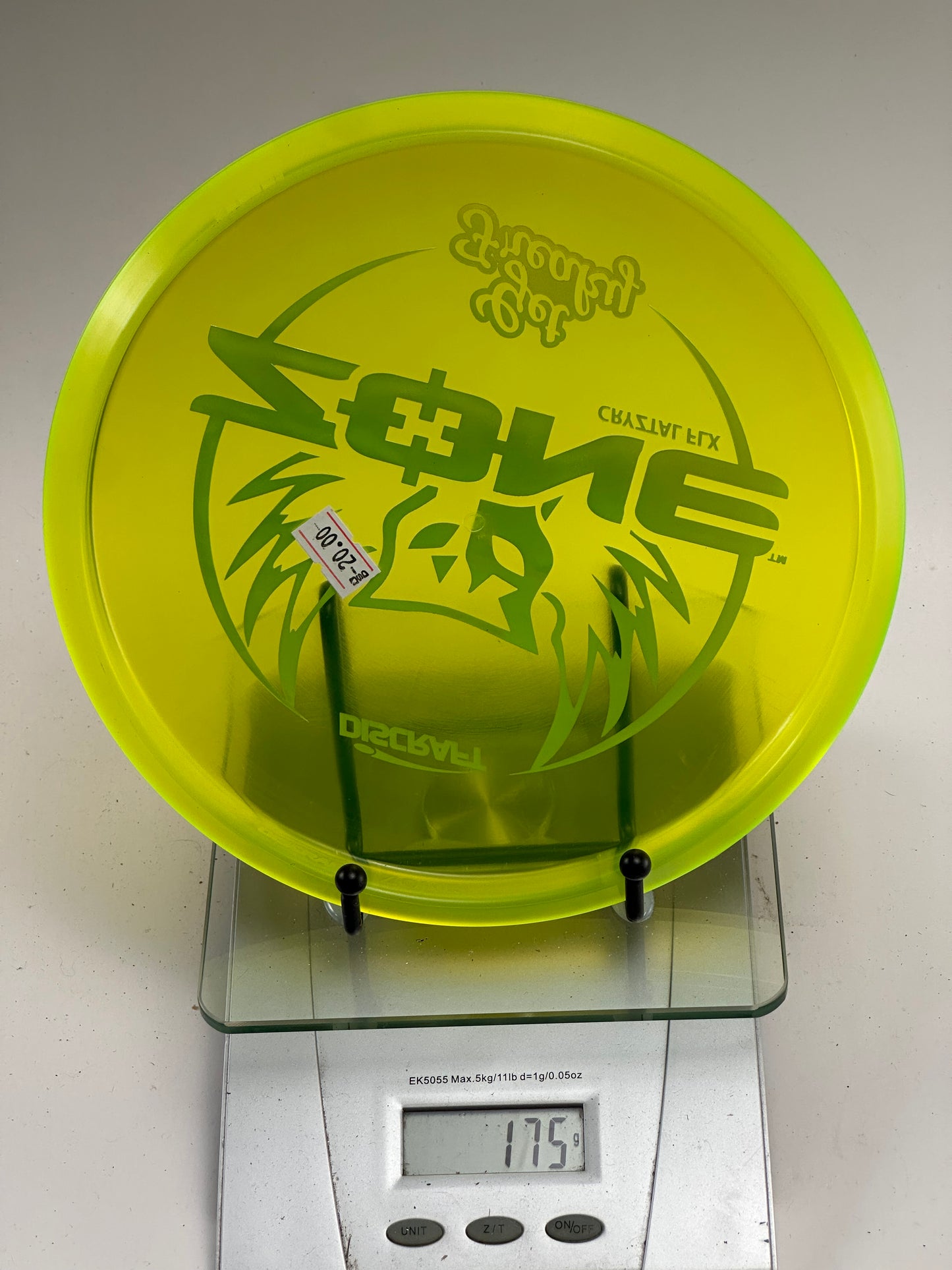 Discraft Zone CryZtal FLX “Get Freaky” – Transparent Yellow