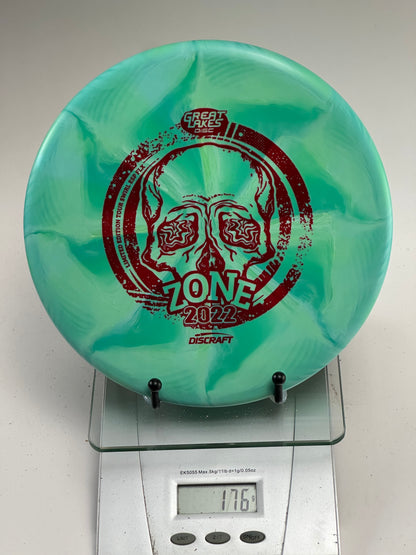 Discraft Zone Swirl ESP FLX (2022 Great Lakes Disc Skull Stamp) 176g
